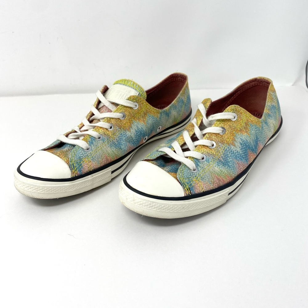 Converse All Star Missoni Blue Pink Glitter Size 7 - Picture 2 of 9